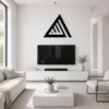 Allah Name Triangle - Kufic Calligraphy - Metal Wall Art
