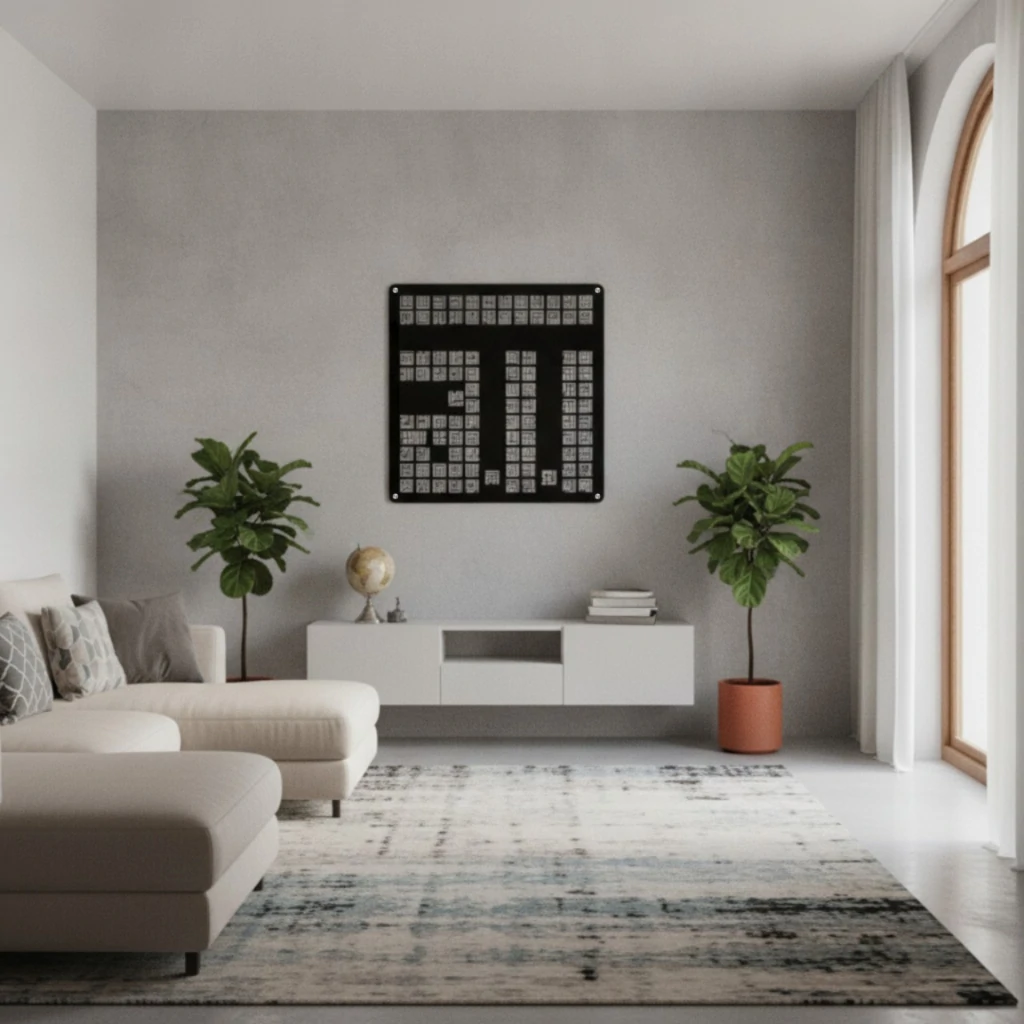 99 Names of Allah - Kufic Islamic Calligraphy