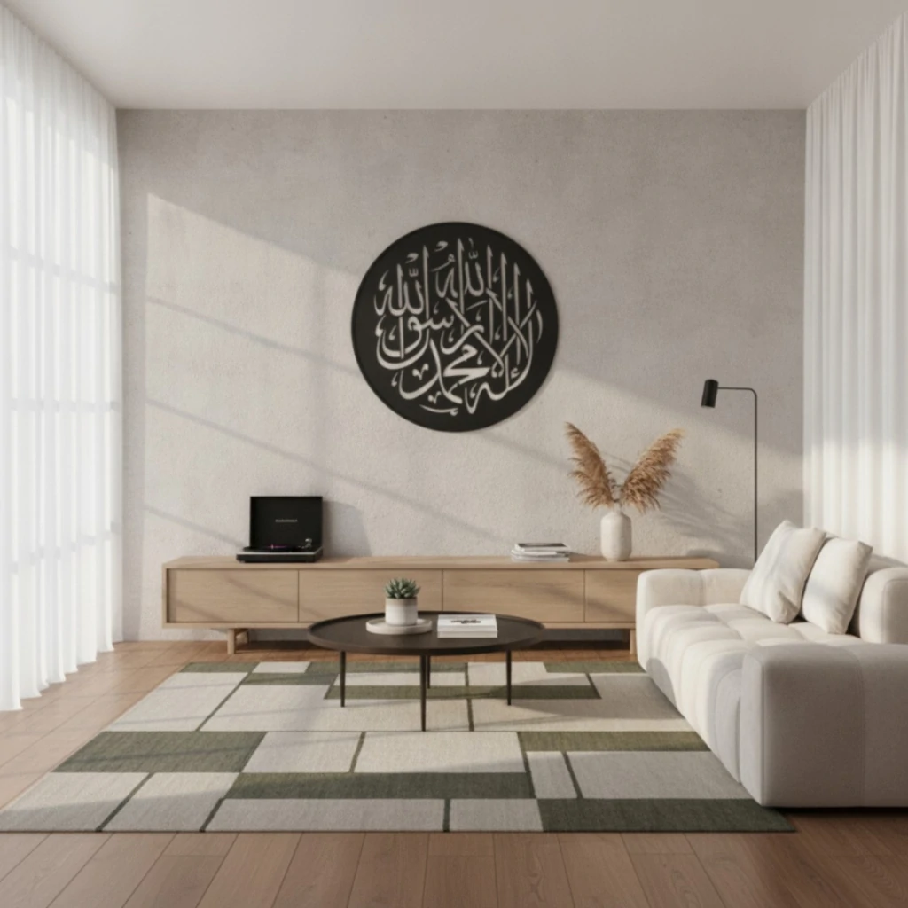 Kalma Tayyaba Calligraphy - Metal Wall Art - PAKDM...