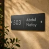Rectangular - Horizontal - 12" x 6" - Silver - House Nameplate PAKDM Rectangular - Horizontal - 12" x 6" - Silver - House Nameplate PAKDM