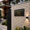 Rectangular - Horizontal - 18" x 12" - Gold - House Nameplate PAKDM Rectangular - Horizontal - 18" x 12" - Gold - House Nameplate PAKDM